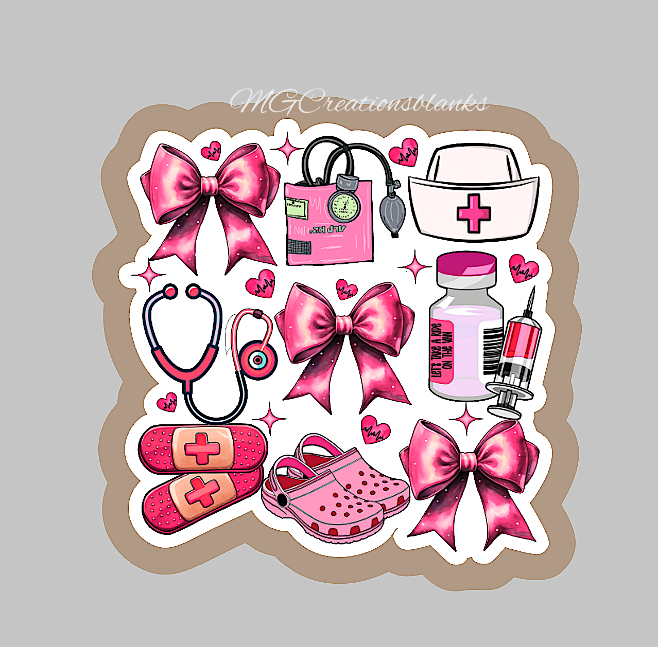 Nurse clear acrylic blank for badge reel with vinyl decal, Nurse acrylic blank, Nurse vinyl, Nurse acrylic blank, Nurse crew, Nurse