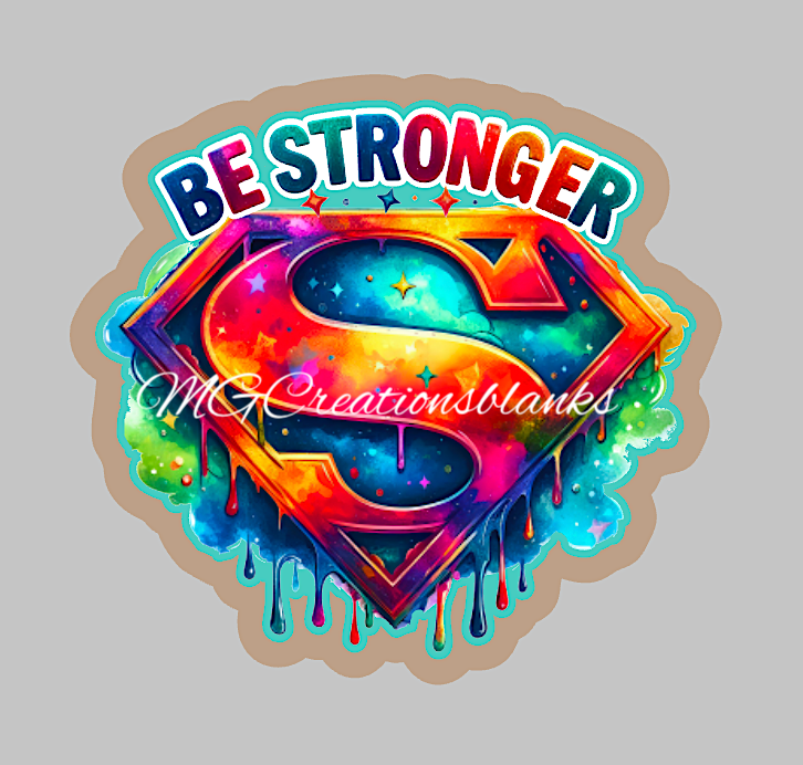 Be strong clear acrylic blanks & vinyl decal, strong acrylic blank, motivational DIY blank, inspirational craft blank