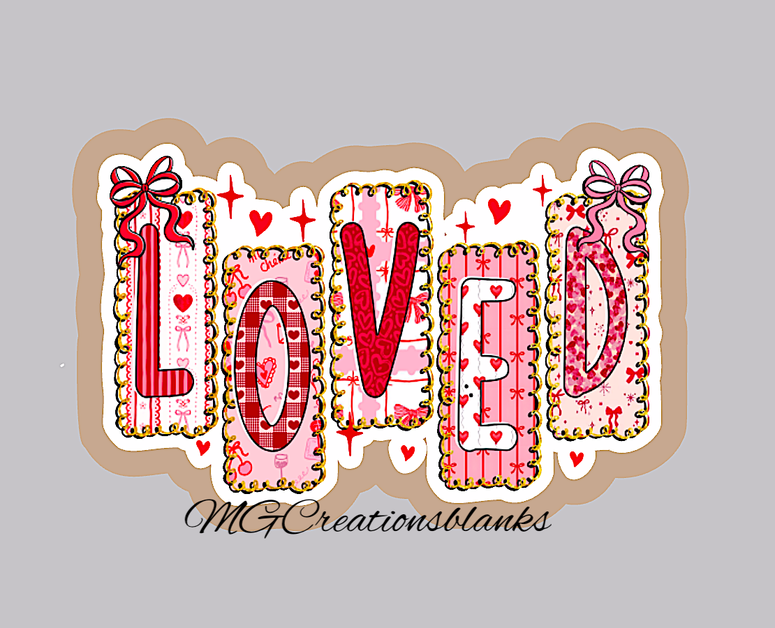 Loved clear acrylic blanks for badge reels with vinyl decal, valentine acrylic blank, be mine decal, valentine DIY craft, Valentine DIY clear blank