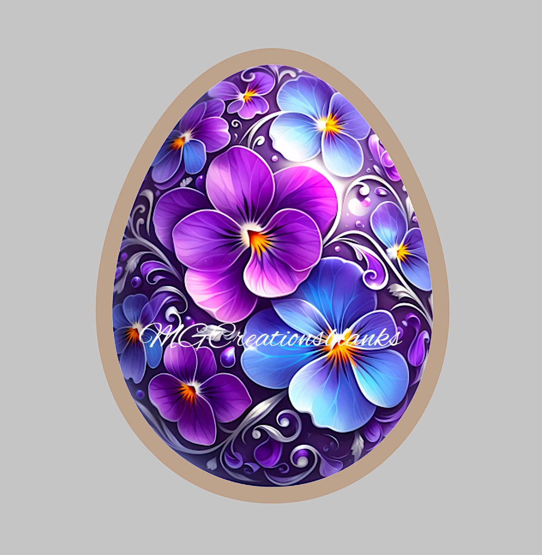 Easter egg clear acrylic blanks for badge reels with vinyl decal, Easter acrylic blank, Easter egg DIY craft blank