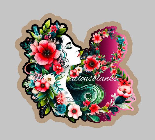 International Women's Day clear acrylic blanks for badge reels with vinyl decal, Women's day DIY acrylic blank, Women's day craft blank for badge reels