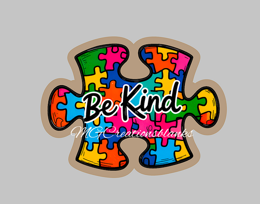 Autism awareness clear acrylic blanks & vinyl decal, Autism awareness DIY acrylic blank, autism badge reel supplies, autism craft acrylic blank