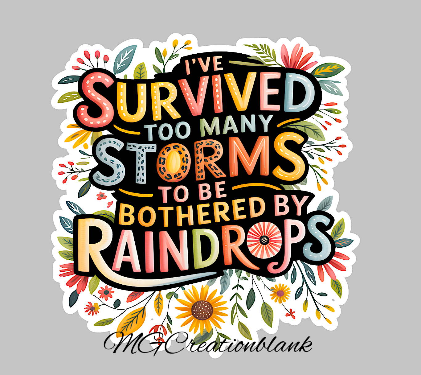I've survived clear acrylic blanks & vinyl decal, tough acrylic blank, tough DIY craft blank, you are tough badge reel, acrylic blank
