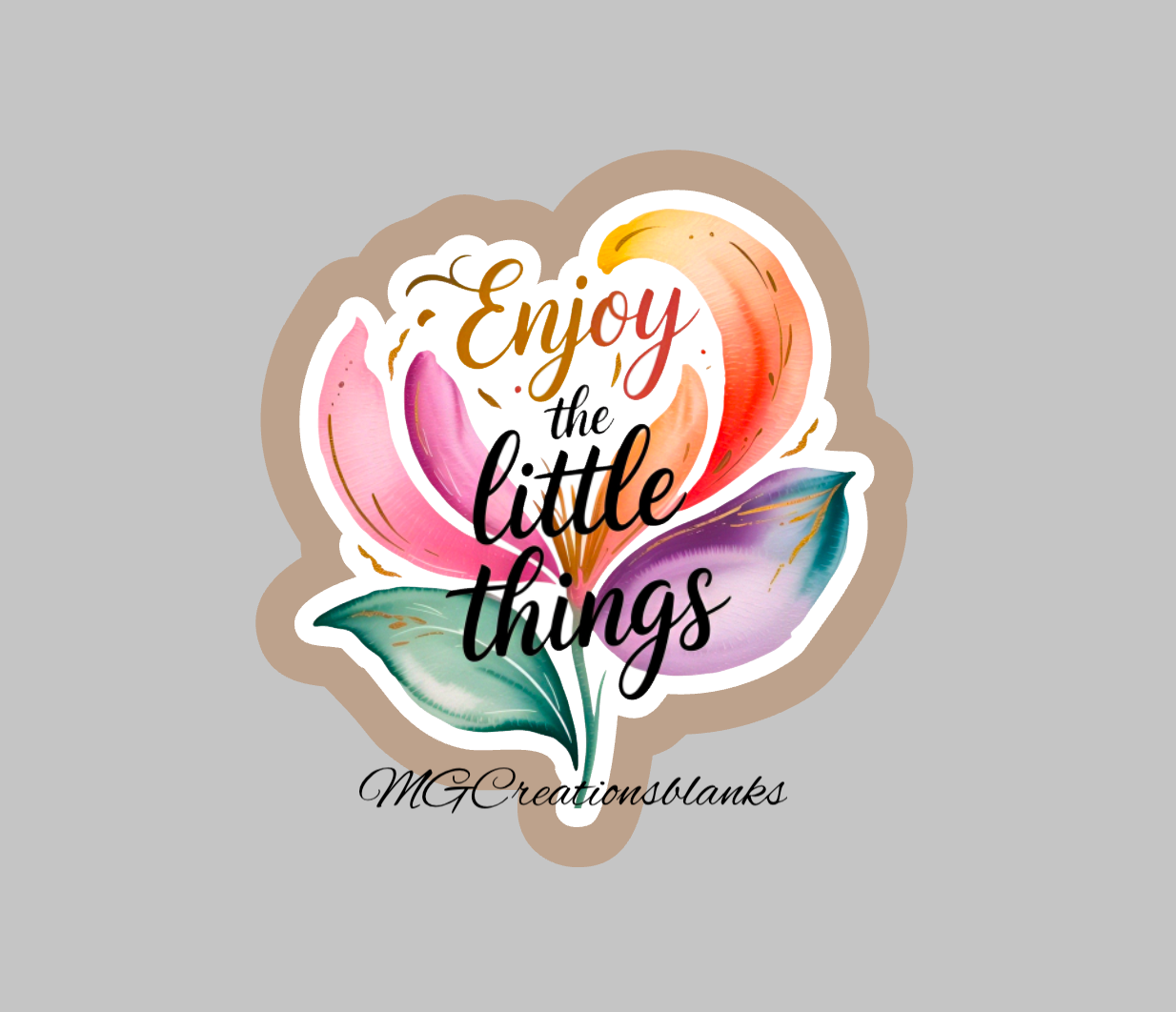 Enjoy the little things acrylic blanks for badge reels & vinyl decal, Joy acrylic blank, be happy cast acrylic, motivational badge reel