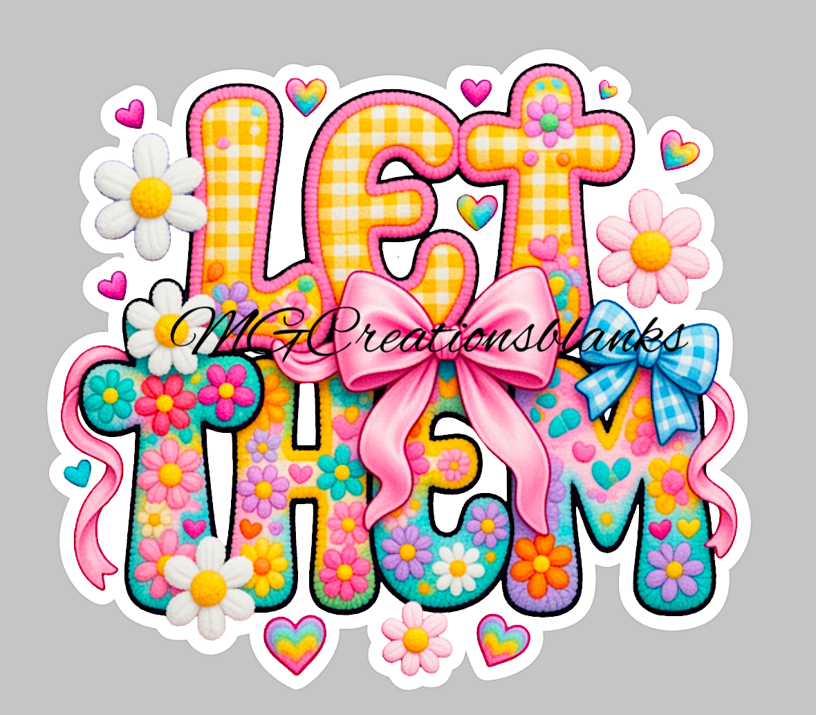 Let them clear acrylic blanks & vinyl decal, sarcasm acrylic blank, motivational DIY blank, inspirational craft blank, self-care, self-love DIY blank)