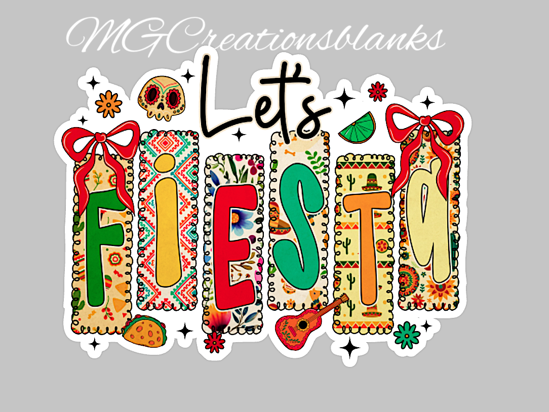 Fiesta clear acrylic blanks for badge reels with vinyl decal, 5 de Mayo, Mexican party DIY craft blank, badge reel supplies