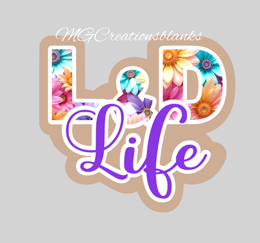 Labor and delivery acrylic blank for badge reels & vinyl decal, L&D clear acrylic blank, L&D vinyl decal, obstetrician clear acrylic blank, badge reel supplies