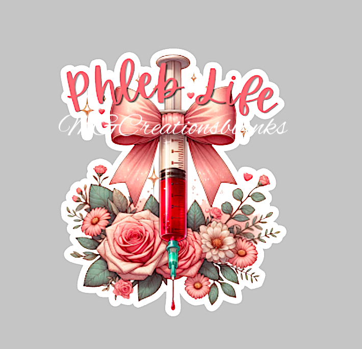 Phlebotomist clear acrylic blank for badge reels & vinyl decal, phlebotomist acrylic blank, lab assistant, medical badge reel, phlebotomist clear acrylic blank, Nurse DIY blanks
