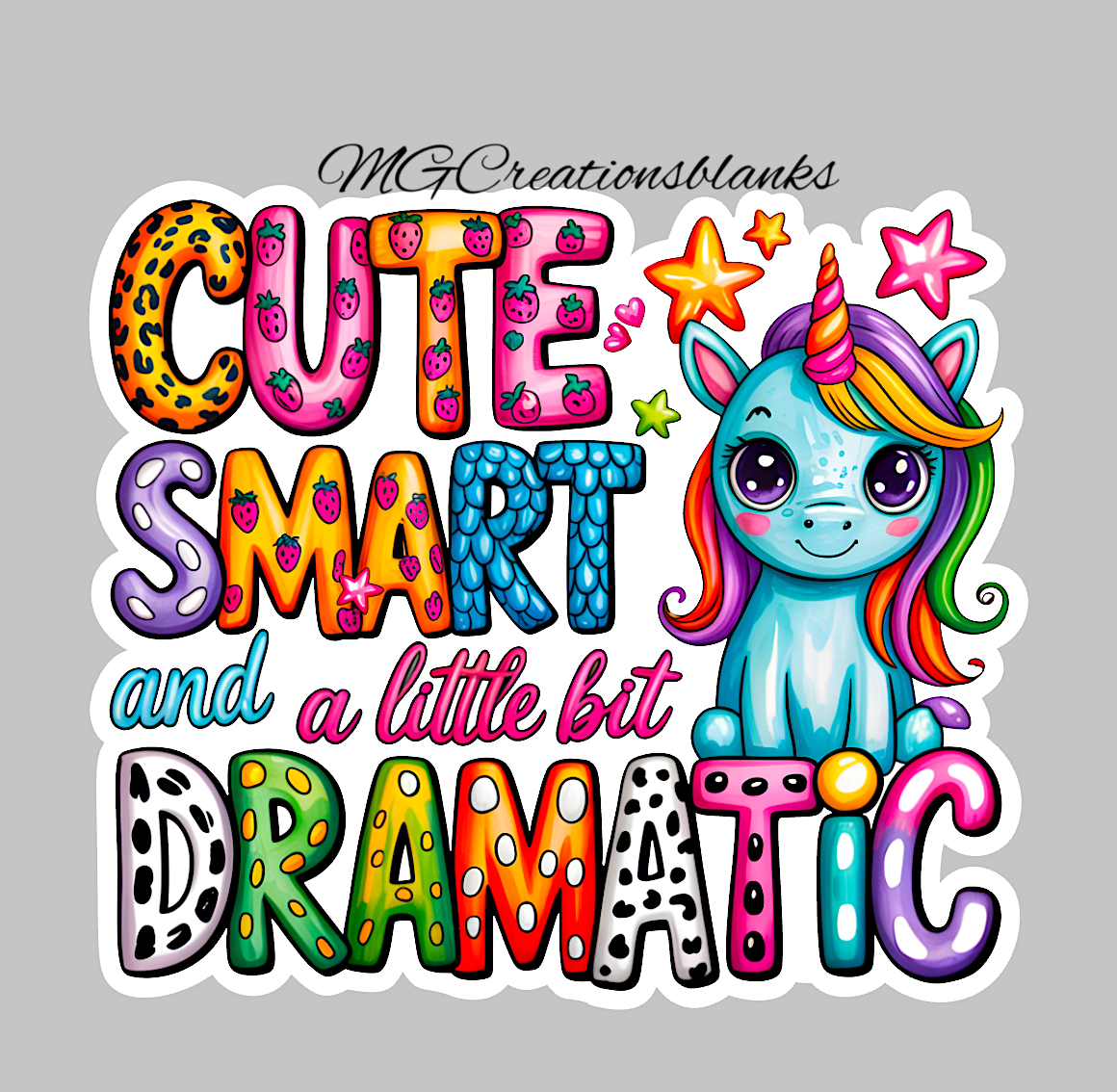 Cute, smart, and a little dramatic clear acrylic blanks & vinyl decal, dramatic DIY acrylic blank, sarcasm craft blanks for badge reel