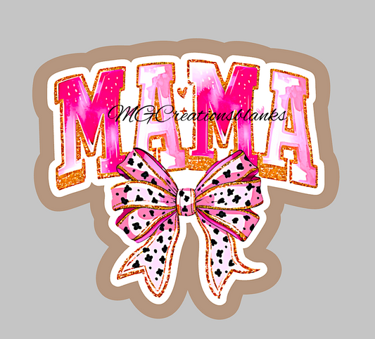 Mama acrylic blanks for badge reels & vinyl decal, mom DIY acrylic blank, mama craft acrylic blank, dog mama badge reel supplies, mama