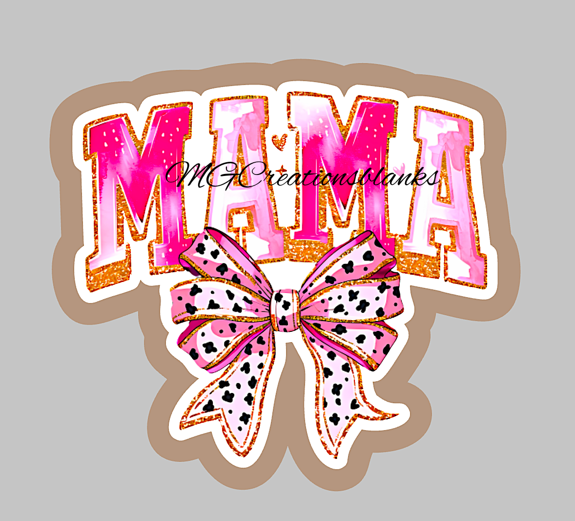 Mama acrylic blanks for badge reels & vinyl decal, mom DIY acrylic blank, mama craft acrylic blank, dog mama badge reel supplies, mama