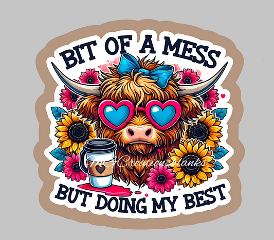A bit of a mess but doing my best clear acrylic blanks & vinyl decal, sarcasm DIY acrylic blank, sarcasm craft acrylic, badge reel supplies, motivational DIY acrylic blank (Copy)