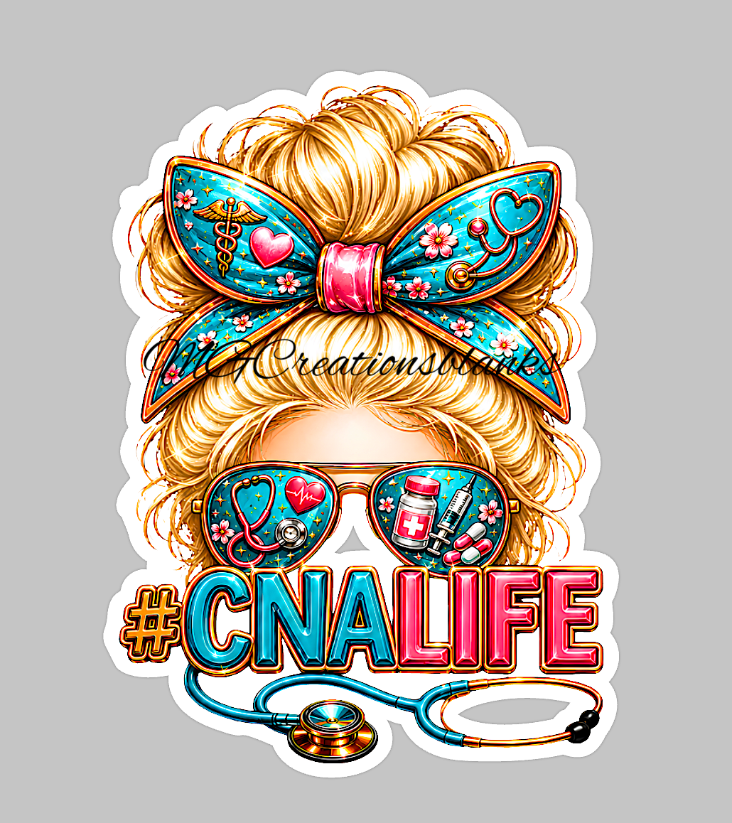 CNA life, Certified nurse assistant acrylic blank for badge reels & vinyl decal, CNA acrylic blank, CNA badge reel, certified nurse assistant DIY craft blank