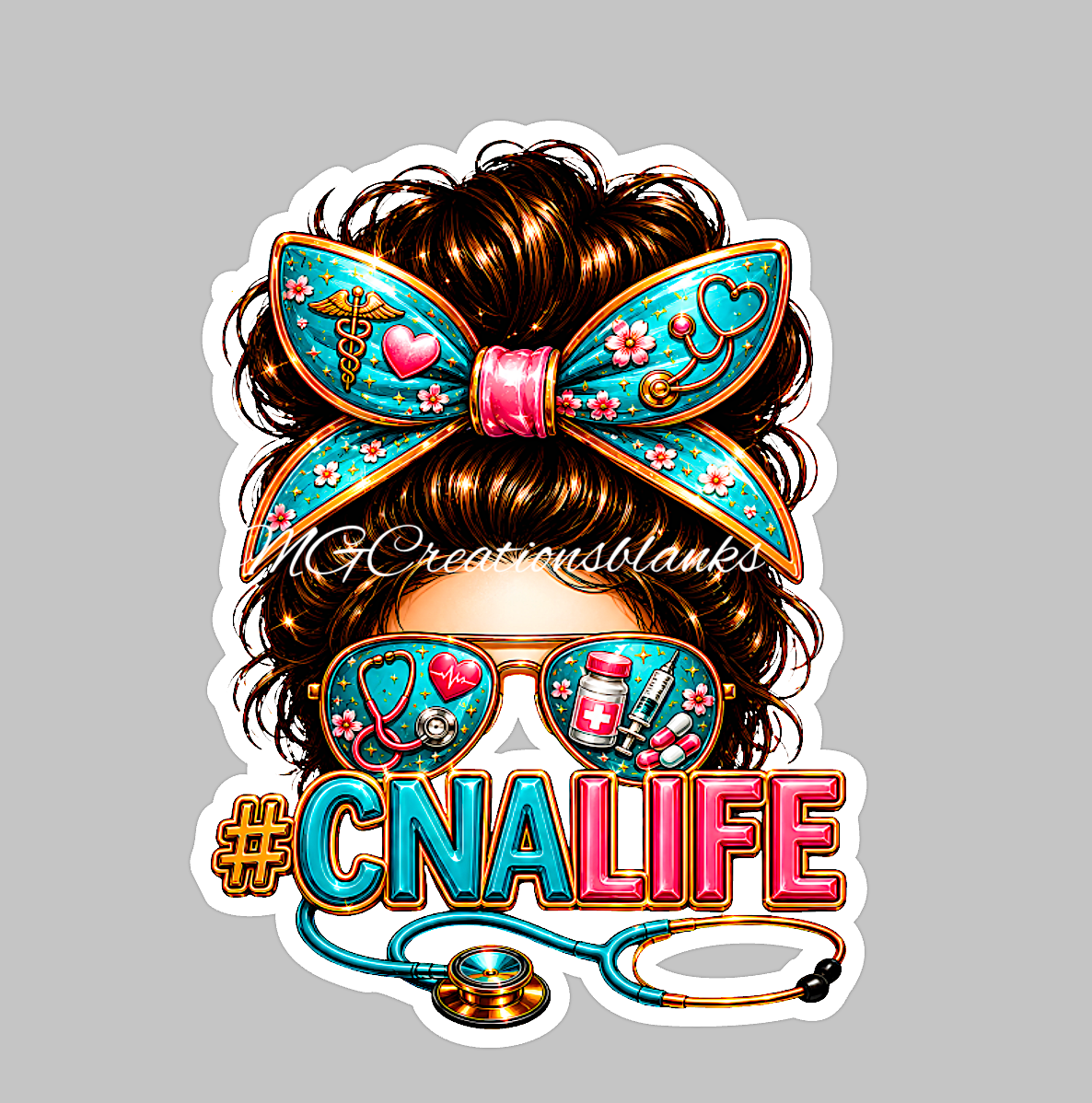 CNA life, Certified nurse assistant acrylic blank for badge reels & vinyl decal, CNA acrylic blank, CNA badge reel, certified nurse assistant DIY craft blank