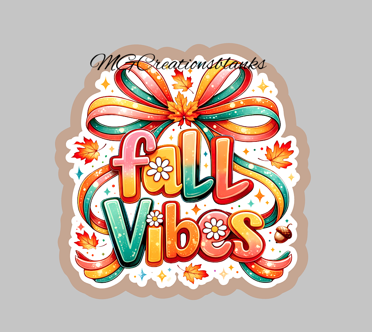 Fall vibes clear acrylic blanks for badge reels with vinyl decal, fall acrylic blank, Autumn DIY acrylic blank, Happy Thanksgiving DIY acrylic blank