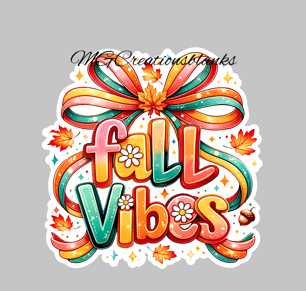 Fall vibes clear acrylic blanks for badge reels with vinyl decal, fall acrylic blank, Autumn DIY acrylic blank, Happy Thanksgiving DIY acrylic blank