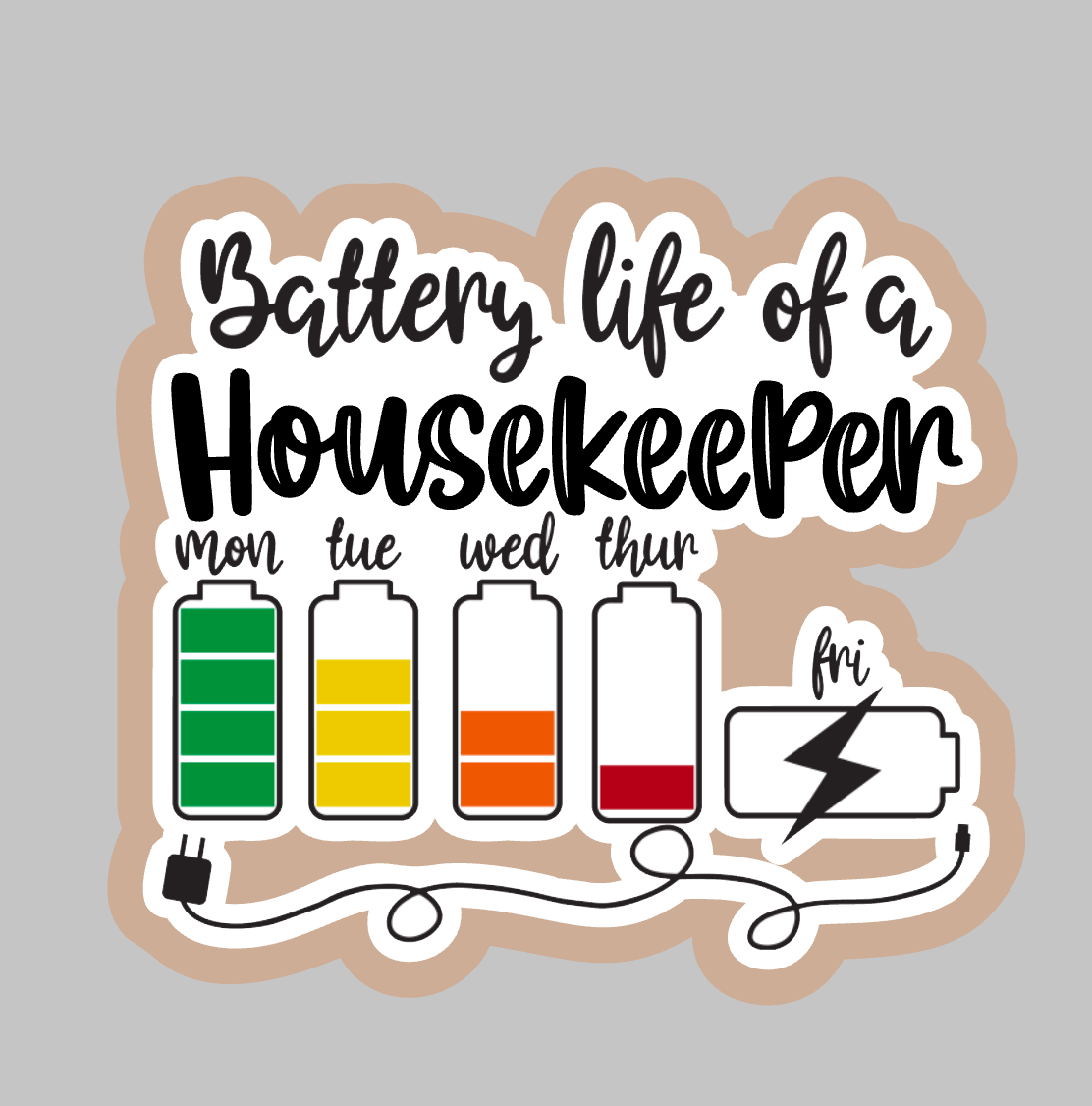House keeper clear acrylic blanks for badge reels with vinyl decal, House keeping acrylic blanks