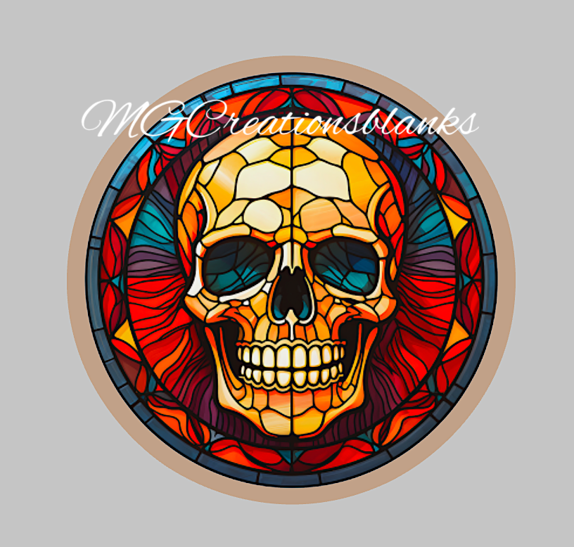 Skeleton clear acrylic blanks for badge reels with vinyl decal, skeleton DIY acrylic blank, spooky acrylic blank, Halloween skull craft blank, skull DIY blank