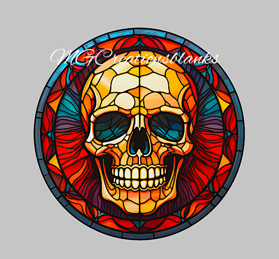 Skeleton clear acrylic blanks for badge reels with vinyl decal, skeleton DIY acrylic blank, spooky acrylic blank, Halloween skull craft blank, skull DIY blank