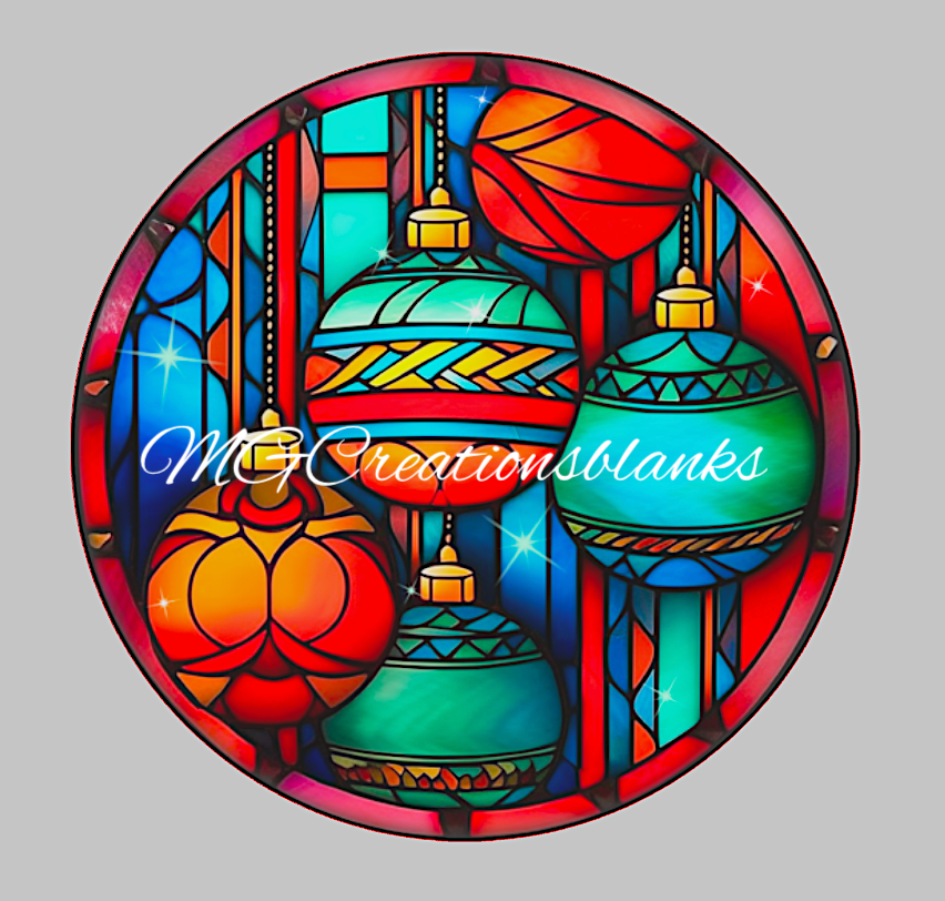 Ornaments clear acrylic blank for badge reel with matching vinyl decal, acrylic blank, decal, vinyl decal, Ornaments decal, acrylic, Ornaments acrylic blank