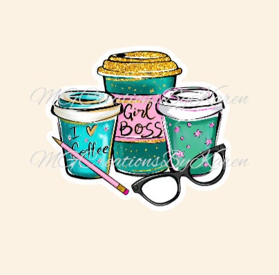 Girl Boss acrylic blanks for badge reels & vinyl decal, acrylic blank, decal, vinyl decal, cast acrylic, Badge reel, Boss badge reel